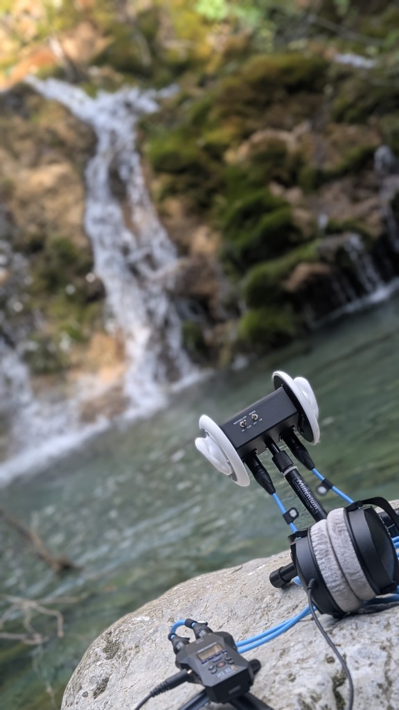 Capturing the soundscapes of Southern Italy: a 3D Binaural outdoor recording session in Cilento for the Sonaura Healing Playlist.