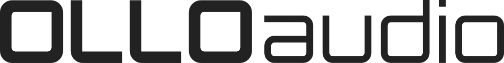 Logo of OLLOaudio featuring the brand name in bold, modern typography.