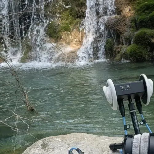 Sonaura Recording Field Session with 3Dio High res quality Audio in Parco del Cilento